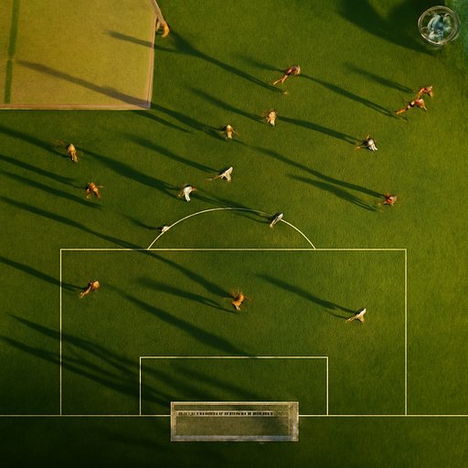 MJ77 Football Goal Close-Up View